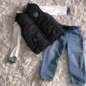Boys 2t softest GAP jeans cool weather outfit.